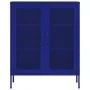 Armario de almacenamiento acero azul marino 80x35x101,5 cm de vidaXL, Taquillas y armarios de almacenamiento - Ref: Foro24-33...