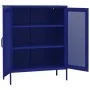 Armario de almacenamiento acero azul marino 80x35x101,5 cm de vidaXL, Taquillas y armarios de almacenamiento - Ref: Foro24-33...