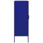 Armario de almacenamiento acero azul marino 80x35x101,5 cm de vidaXL, Taquillas y armarios de almacenamiento - Ref: Foro24-33...