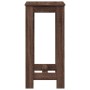 Mesa alta de bar madera ingeniería marrón roble 51x50x103,5 cm