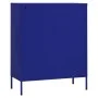 Armario de almacenamiento acero azul marino 80x35x101,5 cm de vidaXL, Taquillas y armarios de almacenamiento - Ref: Foro24-33...