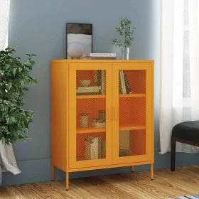 Senfgelber Stahlschrank 80x35x101,5 cm von vidaXL, Schließfächer und Lagerschränke - Ref: Foro24-336173, Preis: 189,89 €, Rab...