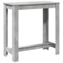 Mesa alta de bar madera ingeniería gris hormigón 102x50x103,5cm en Mesas de cocina y de comedor | Comprar online en Foro24