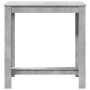 Mesa alta de bar madera ingeniería gris hormigón 102x50x103,5cm