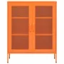 Steel storage cabinet orange 80x35x101.5 cm by vidaXL, Lockers and storage cabinets - Ref: Foro24-336174, Price: 189,01 €, Di...