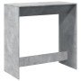 Mesa alta de bar madera ingeniería gris hormigón 102x50x103,5cm en Mesas de cocina y de comedor | Comprar online en Foro24