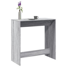 Mesa alta de bar madera ingeniería gris Sonoma 102x50x103,5 cm en Mesas de cocina y de comedor | Comprar online en Foro24