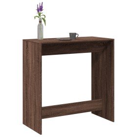 Mesa alta de bar madera ingeniería marrón roble 102x50x103,5 cm en Mesas de cocina y de comedor | Comprar online en Foro24