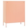 Armario de almacenamiento acero rosa 80x35x101,5 cm de vidaXL, Taquillas y armarios de almacenamiento - Ref: Foro24-336175, P...