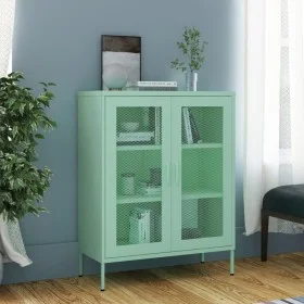 Mint green steel storage cabinet 80x35x101.5 cm by vidaXL, Lockers and storage cabinets - Ref: Foro24-336176, Price: 158,18 €...