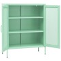 Mint green steel storage cabinet 80x35x101.5 cm by vidaXL, Lockers and storage cabinets - Ref: Foro24-336176, Price: 150,90 €...