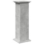 Pedestal expositor con almacenaje gris hormigón 31x30x90 cm