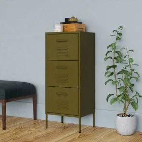 Olive green steel storage cabinet 42.5x35x101.5 cm by vidaXL, Lockers and storage cabinets - Ref: Foro24-336180, Price: 123,6...