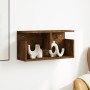 Mueble de pared madera de ingeniería roble ahumado 60x20x30 cm