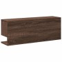 Mueble de pared madera de ingeniería marrón roble 80x20x30 cm