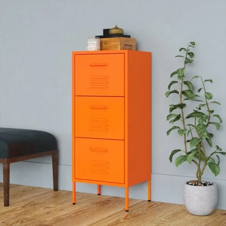 Steel storage cabinet orange 42.5x35x101.5 cm by vidaXL, Lockers and storage cabinets - Ref: Foro24-336183, Price: 122,62 €, ...