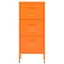 Armario de almacenamiento acero naranja 42,5x35x101,5 cm de vidaXL, Taquillas y armarios de almacenamiento - Ref: Foro24-3361...