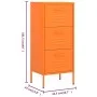 Steel storage cabinet orange 42.5x35x101.5 cm by vidaXL, Lockers and storage cabinets - Ref: Foro24-336183, Price: 122,62 €, ...