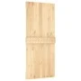 Schiebetür mit Beschlägen aus massivem Kiefernholz, 90 x 210 cm von vidaXL, Türen - Ref: Foro24-3203097, Preis: 221,99 €, Rab...