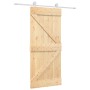 Puerta corredera con herrajes madera maciza de pino 90x210 cm von vidaXL, Türen - Ref: Foro24-3203085, Preis: 189,59 €, Rabat...