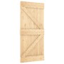 Puerta corredera con herrajes madera maciza de pino 90x210 cm von vidaXL, Türen - Ref: Foro24-3203085, Preis: 189,59 €, Rabat...