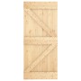 Puerta corredera con herrajes madera maciza de pino 90x210 cm von vidaXL, Türen - Ref: Foro24-3203085, Preis: 189,59 €, Rabat...