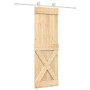 Sliding door with solid pine wood hardware 70x210 cm by vidaXL, Doors - Ref: Foro24-3203094, Price: 165,02 €, Discount: %
