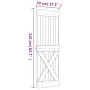 Schiebetür mit Beschlägen aus massivem Kiefernholz 70x210 cm von vidaXL, Türen - Ref: Foro24-3203094, Preis: 186,40 €, Rabatt: %