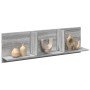 Mueble de pared madera ingeniería gris Sonoma 100x16,5x30 cm en Estantes y estanterías | Comprar online en Foro24