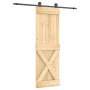 Sliding door with solid pine wood hardware 70x210 cm by vidaXL, Doors - Ref: Foro24-3203054, Price: 153,91 €, Discount: %