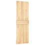 Sliding door with solid pine wood hardware 70x210 cm by vidaXL, Doors - Ref: Foro24-3203054, Price: 153,91 €, Discount: %
