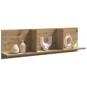 Mueble de pared madera ingeniería roble artisian 100x16,5x30 cm