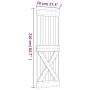 Schiebetür mit Beschlägen aus massivem Kiefernholz 70x210 cm von vidaXL, Türen - Ref: Foro24-3203054, Preis: 166,46 €, Rabatt: %