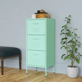 Mint green steel storage cabinet 42.5x35x101.5 cm by vidaXL, Lockers and storage cabinets - Ref: Foro24-336185, Price: 123,02...
