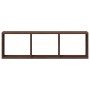 Armario de pared madera ingeniería marrón roble 100x16x30 cm