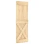 Sliding door with solid pine wood hardware 70x210 cm by vidaXL, Doors - Ref: Foro24-3203132, Price: 171,05 €, Discount: %