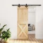 Sliding door with solid pine wood hardware 70x210 cm by vidaXL, Doors - Ref: Foro24-3203151, Price: 165,89 €, Discount: %