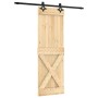 Sliding door with solid pine wood hardware 70x210 cm by vidaXL, Doors - Ref: Foro24-3203151, Price: 166,48 €, Discount: %