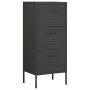 Anthrazitfarbener Stahlschrank 42,5 x 35 x 101,5 cm von vidaXL, Schließfächer und Lagerschränke - Ref: Foro24-336186, Preis: ...