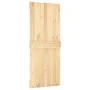 Schiebetür mit Beschlägen aus massivem Kiefernholz 85x210 cm von vidaXL, Türen - Ref: Foro24-3203201, Preis: 150,94 €, Rabatt: %