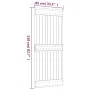 Schiebetür mit Beschlägen aus massivem Kiefernholz 85x210 cm von vidaXL, Türen - Ref: Foro24-3203201, Preis: 150,94 €, Rabatt: %