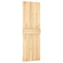 Schiebetür mit Beschlägen aus massivem Kiefernholz, 70 x 210 cm von vidaXL, Türen - Ref: Foro24-3203207, Preis: 155,56 €, Rab...