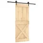 Sliding door with solid pine wood fittings 85x210 cm by vidaXL, Doors - Ref: Foro24-3203209, Price: 177,11 €, Discount: %