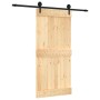 Sliding door with solid pine wood hardware 95x210 cm by vidaXL, Doors - Ref: Foro24-3203234, Price: 171,77 €, Discount: %