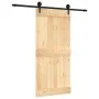 Sliding door with solid pine wood hardware 95x210 cm by vidaXL, Doors - Ref: Foro24-3203234, Price: 172,39 €, Discount: %