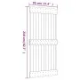 Schiebetür mit Beschlägen aus massivem Kiefernholz 95x210 cm von vidaXL, Türen - Ref: Foro24-3203234, Preis: 172,39 €, Rabatt: %