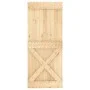 Puerta corredera con herrajes madera maciza de pino 85x210 cm von vidaXL, Türen - Ref: Foro24-3203244, Preis: 180,93 €, Rabat...