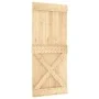 Schiebetür mit massiven Kiefernhölzern und Beschlägen, 90x210 cm. von vidaXL, Türen - Ref: Foro24-3203245, Preis: 187,74 €, R...