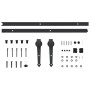 Puerta corredera con herrajes madera maciza de pino 90x210 cm de vidaXL, Puertas - Ref: Foro24-3203245, Precio: 185,49 €, Des...