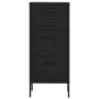 Black steel storage cabinet 42.5x35x101.5 cm by vidaXL, Lockers and storage cabinets - Ref: Foro24-336187, Price: 126,67 €, D...